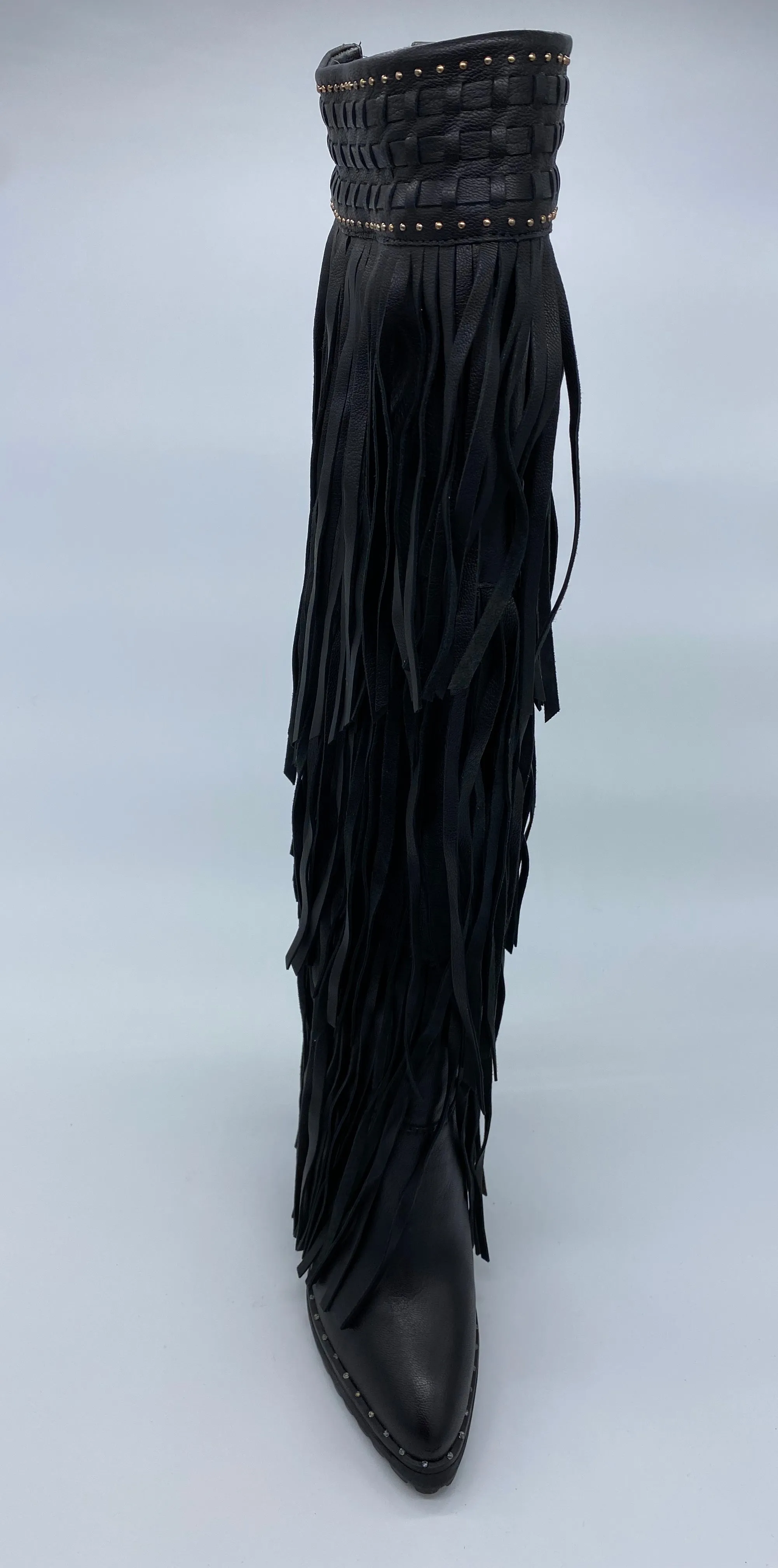 IVY KIRZHNER - BUTTER NAPPA FRINGE BOOTS **FREE SHIPPING**