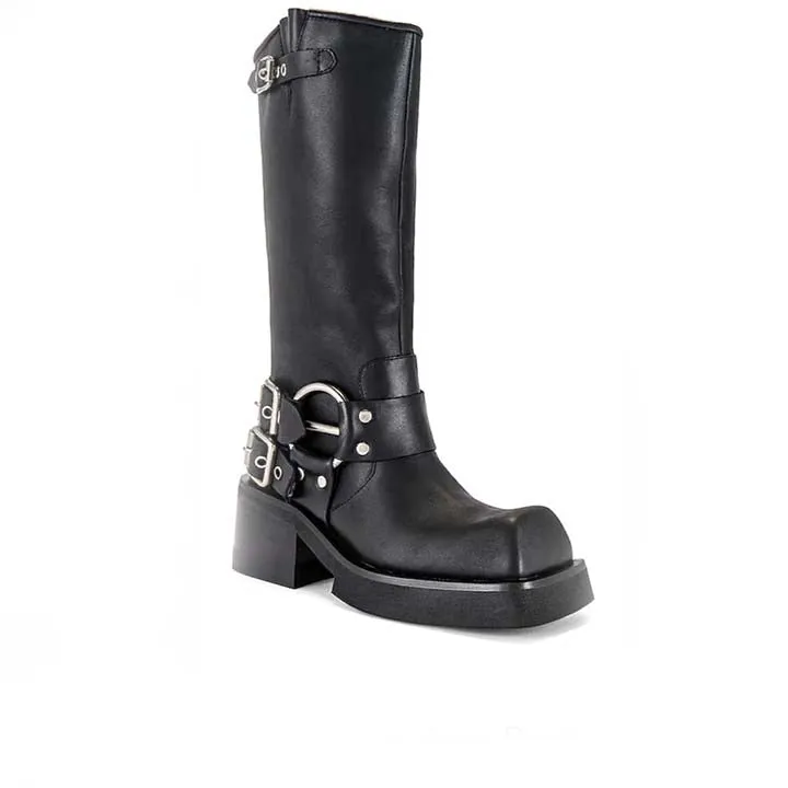 JEFFREY CAMPBELL FRAUDULENT BLACK BOOTS