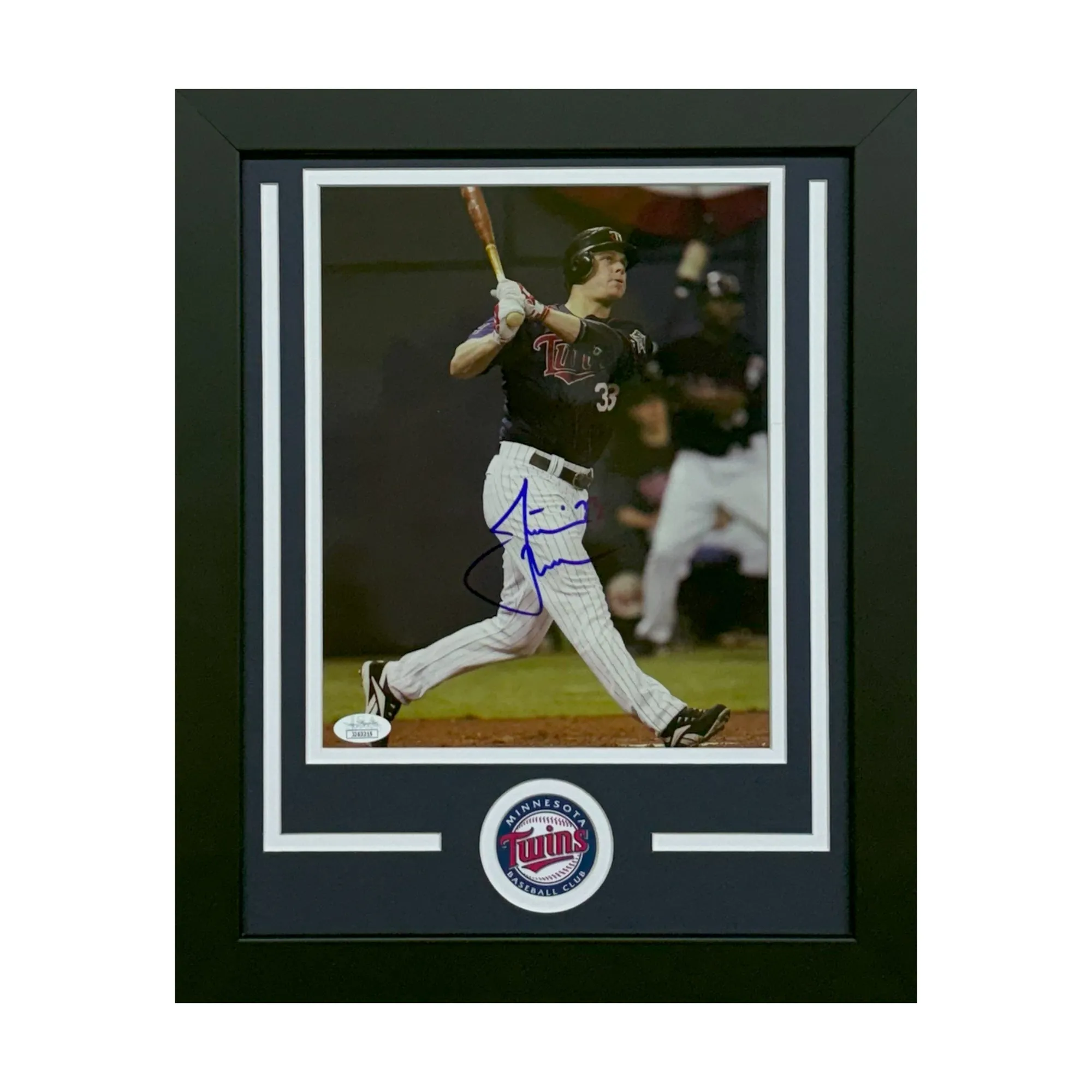 Justin Morneau Hand Signed & Framed Minnesota Twins 8x10 Baseball Photo