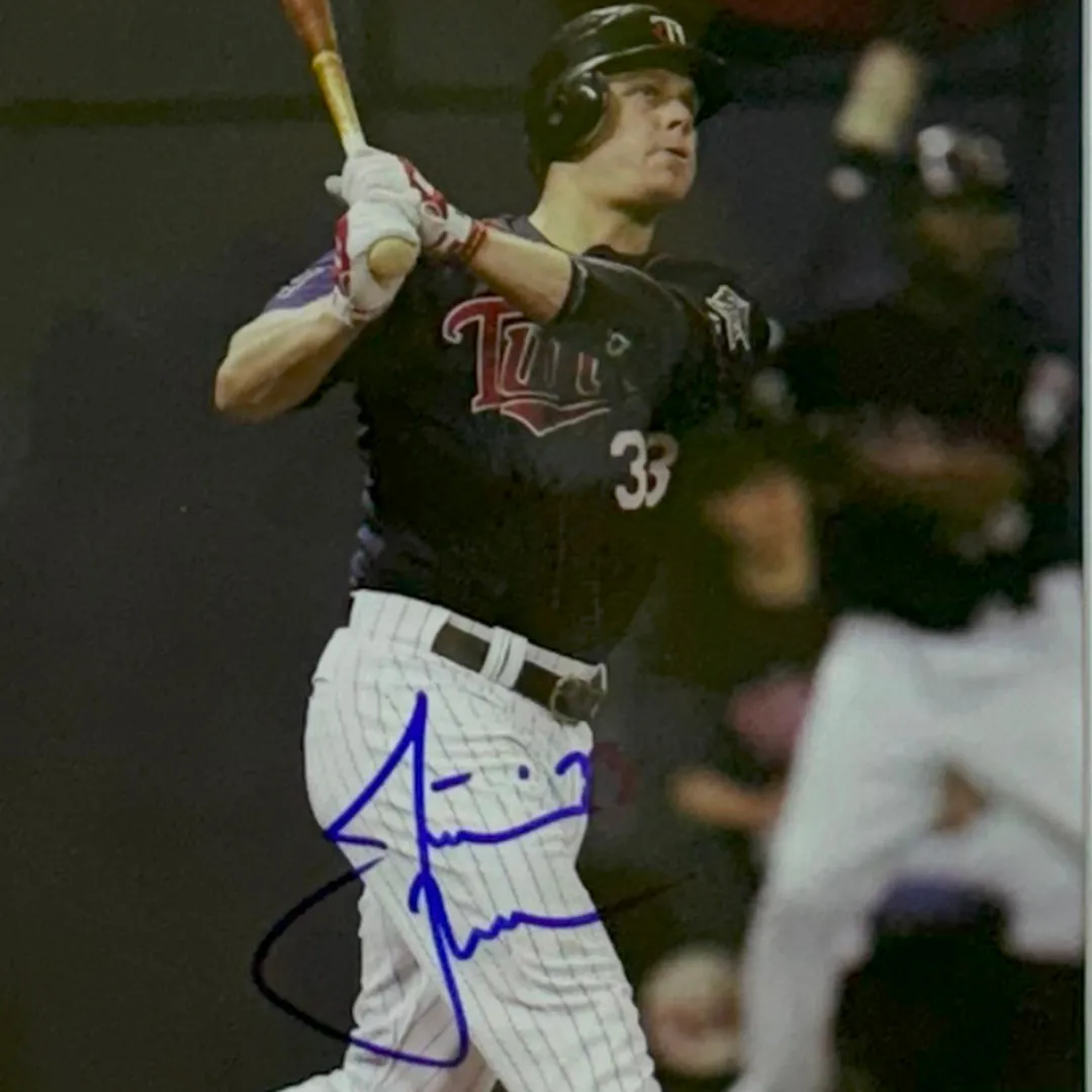 Justin Morneau Hand Signed & Framed Minnesota Twins 8x10 Baseball Photo