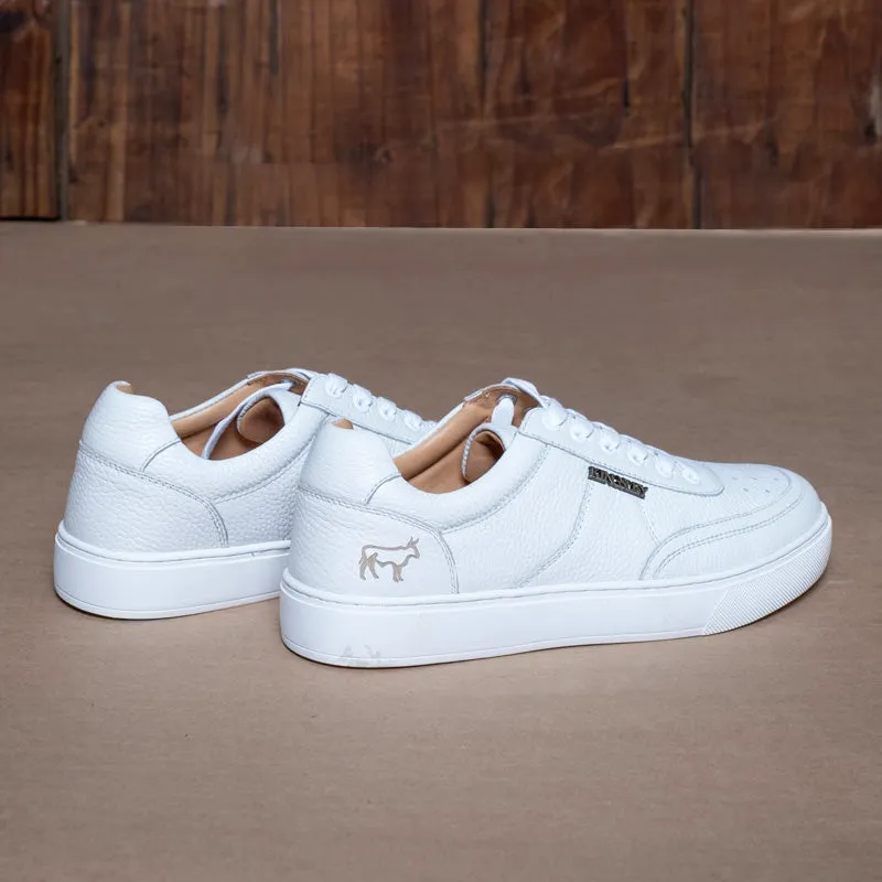 Kingsley Heath S Embossed Kingsley Court Sneaker White/White