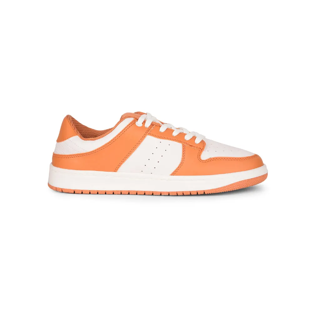 Leap7x Casual Orange Lacing Sneakers For Men SPORTSTAR By Liberty