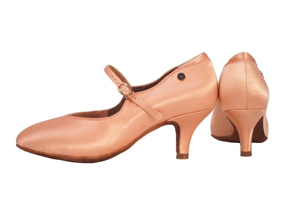 Liberty Dance, L5031-85, Tan Satin, 2.5” Slim Heel