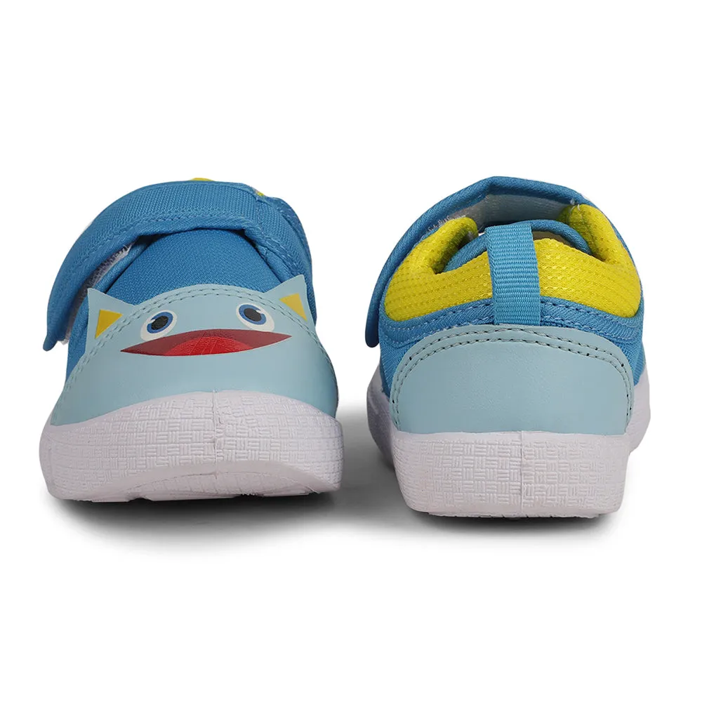 Lucy & Luke Sky Blue Casaul Non Lacing Shoes For Kids BASTIAN-60 By Liberty