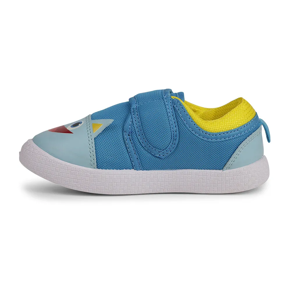 Lucy & Luke Sky Blue Casaul Non Lacing Shoes For Kids BASTIAN-60 By Liberty