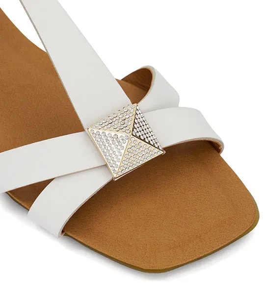 Lyle Sandals White