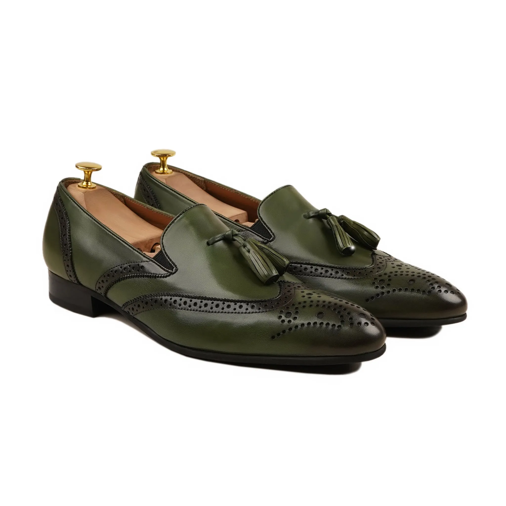 Malmedy - Men's Burnish Green Calf Leather Loafer