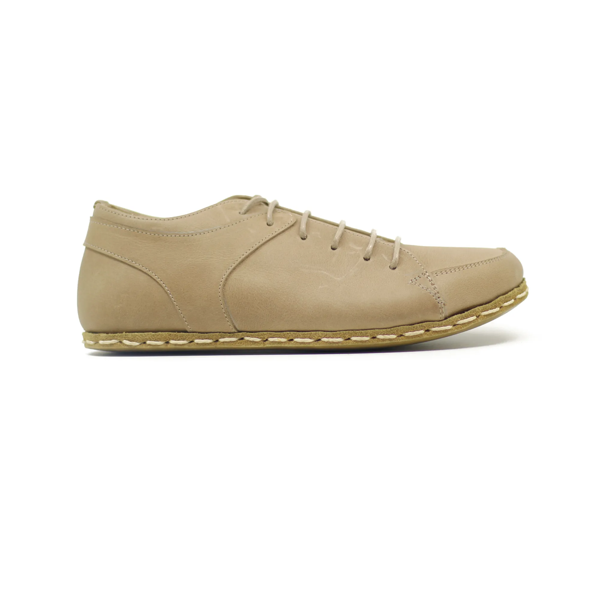 Men's Copper Rivet Earthing Leather Sneaker in Crazy Vision