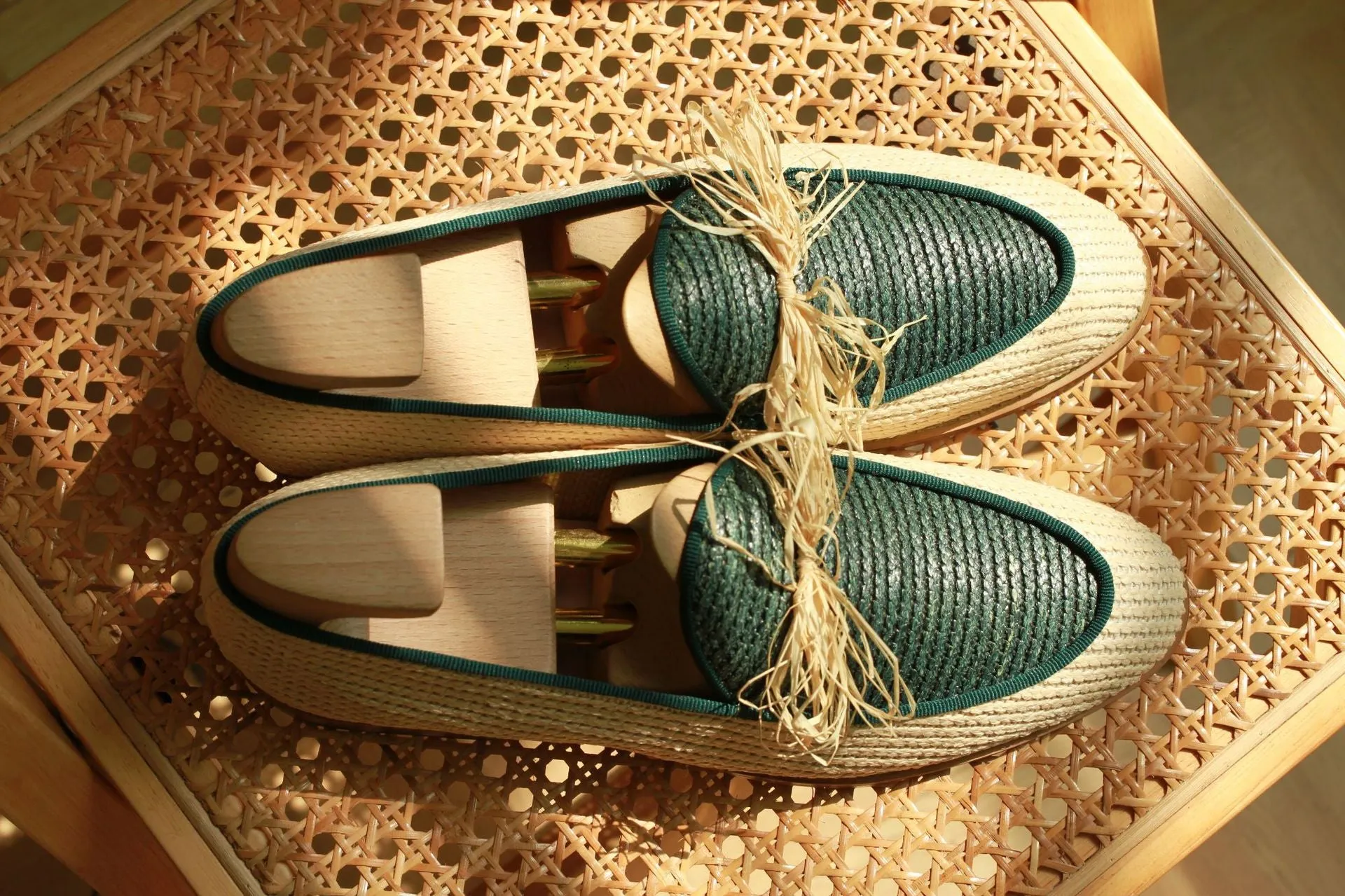 Men's Linen Tassel Loafers