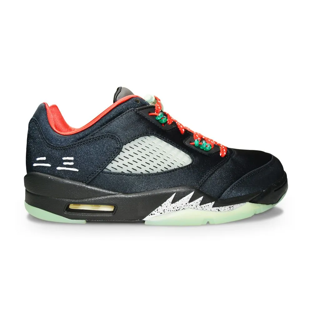 Mens Nike Air Jordan 5 Retro Low SP - DM4640 036 - Black Classic Jade Fire Red