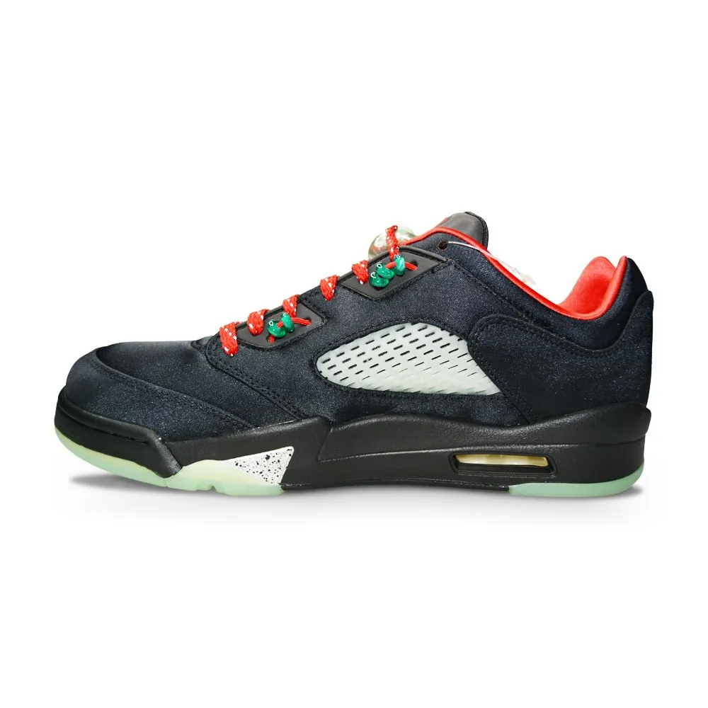 Mens Nike Air Jordan 5 Retro Low SP - DM4640 036 - Black Classic Jade Fire Red