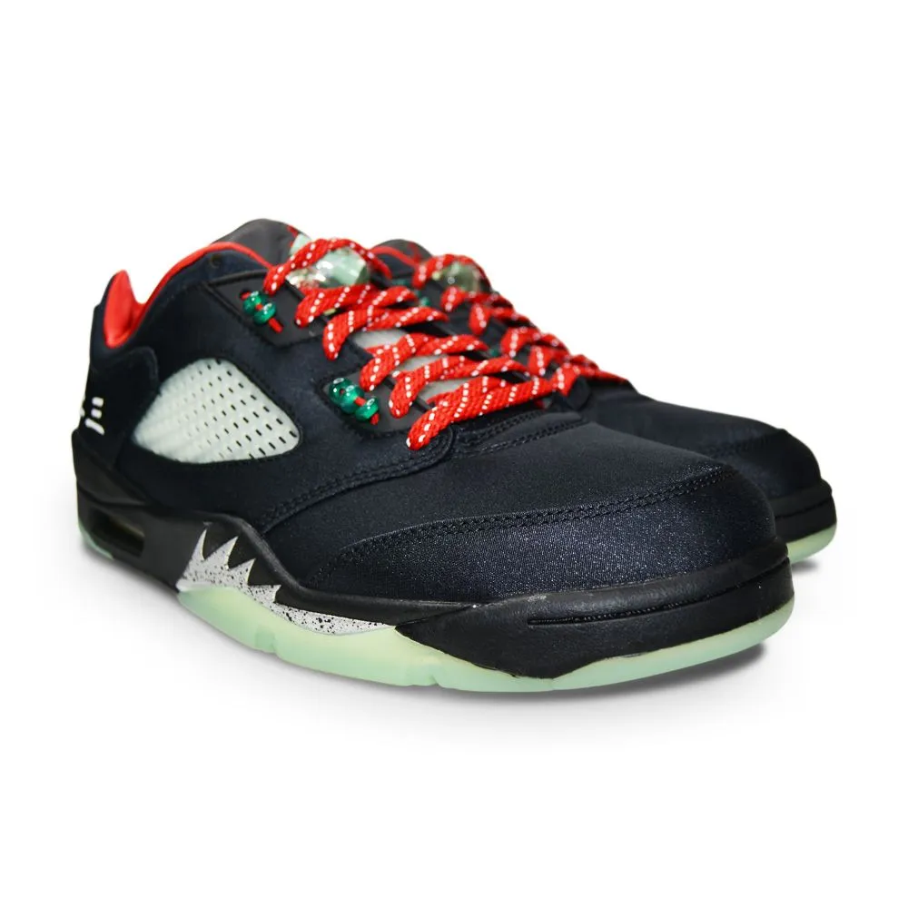 Mens Nike Air Jordan 5 Retro Low SP - DM4640 036 - Black Classic Jade Fire Red