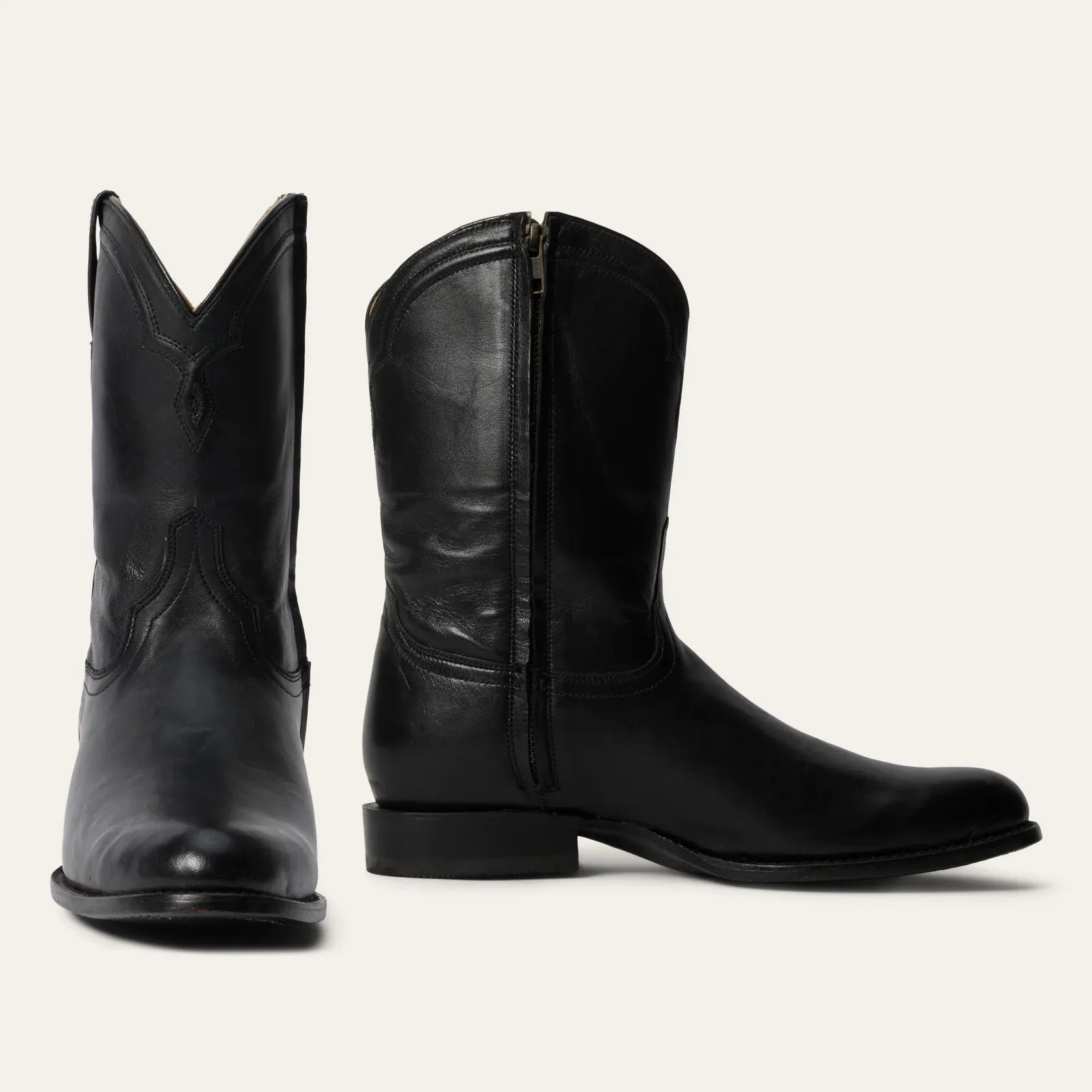 Men's Stetson Black Rancher Zip Boot