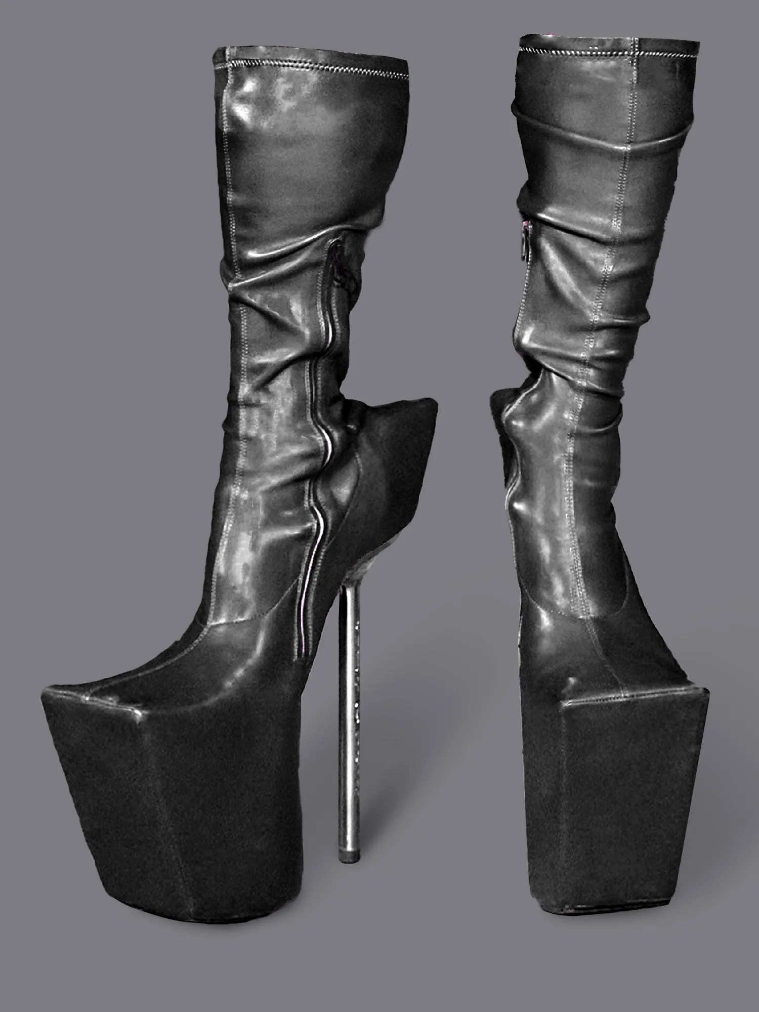 METAL DRAGON MID CALF BOOTS