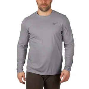 Milwaukee 415G-M WORKSKIN Lightweight Performance Shir, Gray, Medium - Long Sleeve