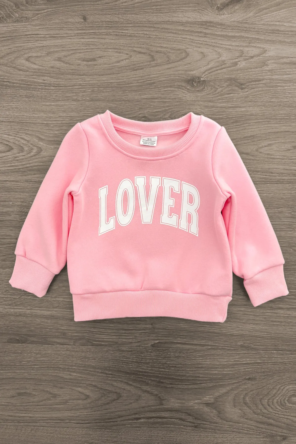 Mom & Me - "Lover" Pink Sweatshirt