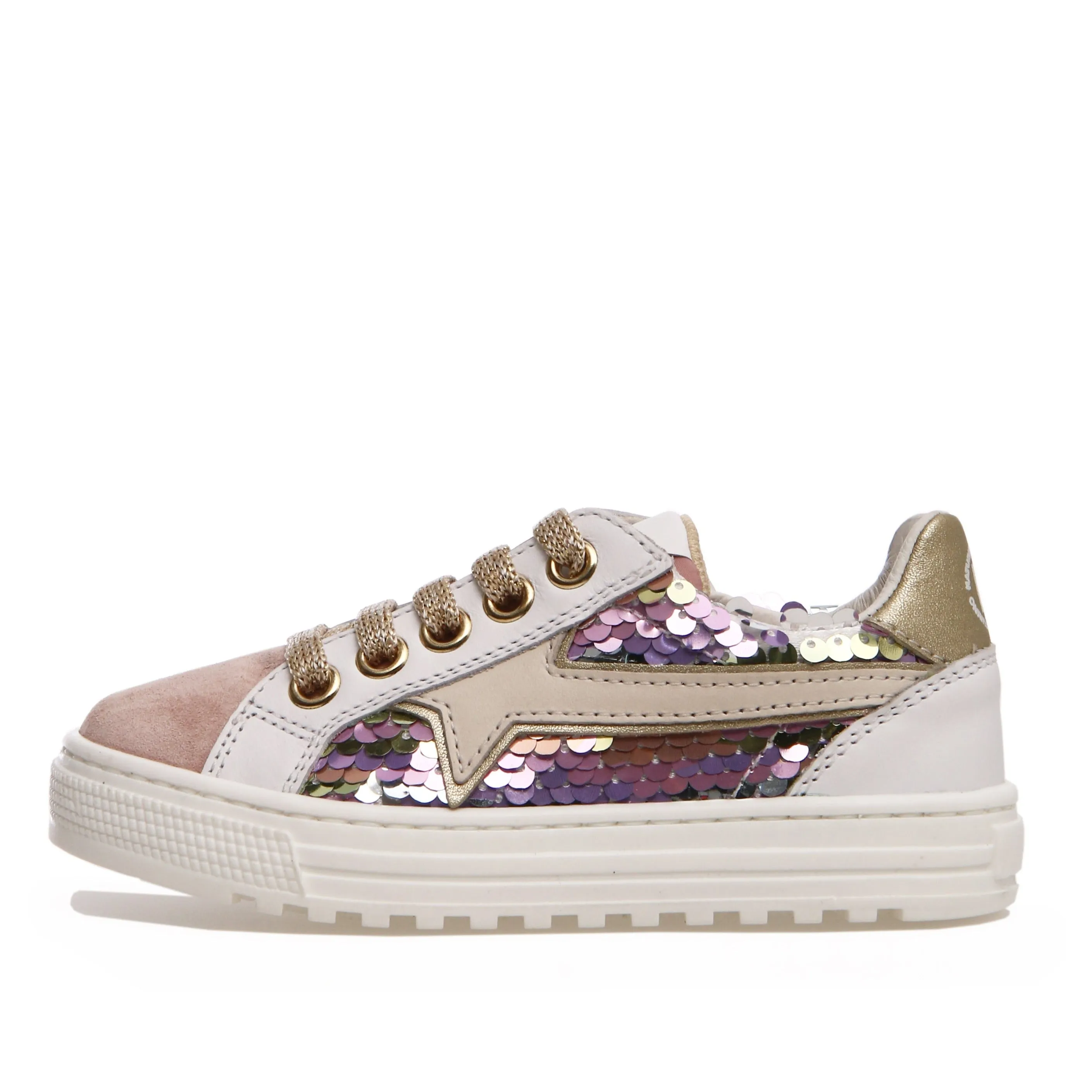 Naturino Girl's Blitz Zip Sneakers - Cipria/Multi