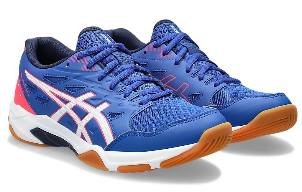 new -Asics Gel-Rocket 11 Women's Court Shoes, Blue/White