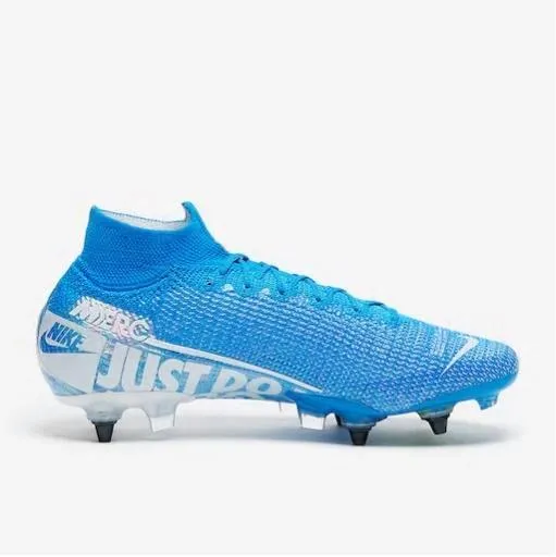 Nike Mercurial Superfly VII Elite SG-PRO AC Soccers Cleats Shoes Blue