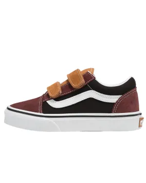 Old Skool V Colour Block Black/Brown Youth