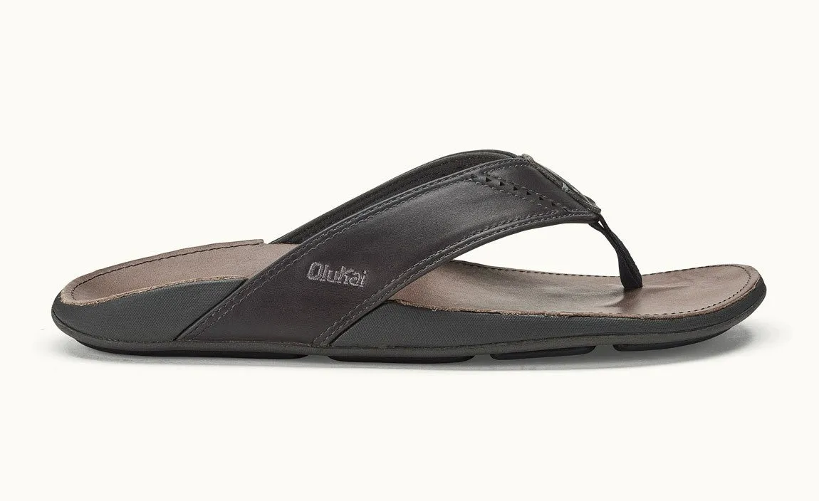 Olukai Men's Nui Sandal/Dark Shadow-Charcoal