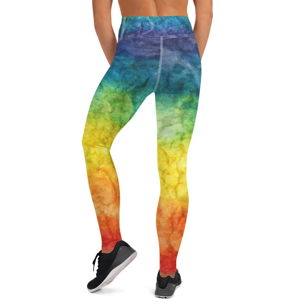 Rainbow High Waist Leggings