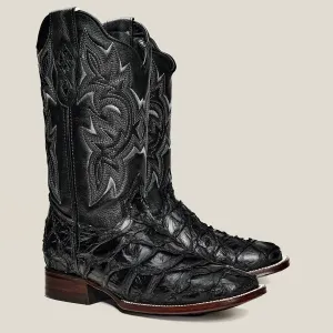 RC 761 Men's Original Pirarucu Monster Fish Boot, Square Toe, Western Boots, Double-Stitched Welt Construction