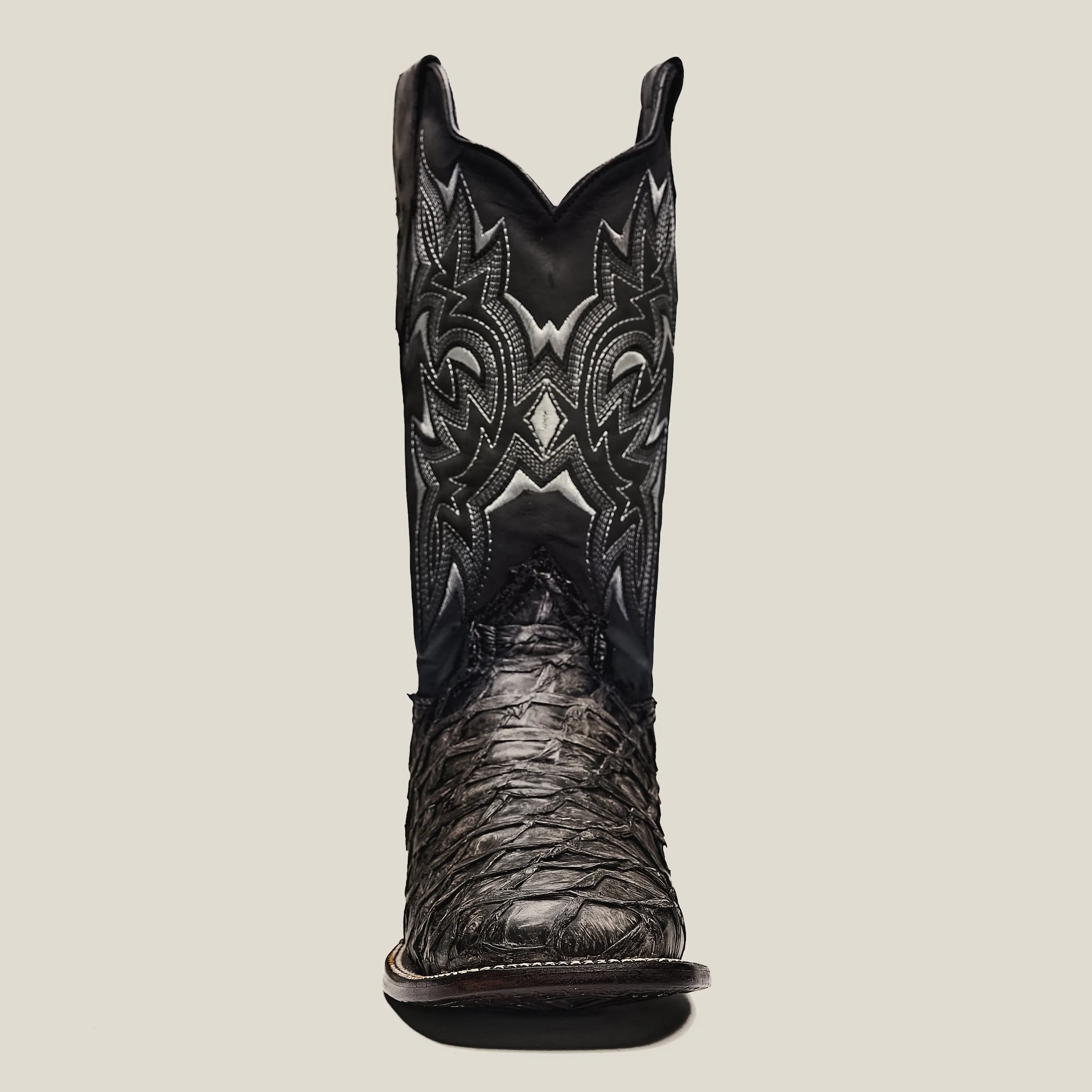 RC 761 Men's Original Pirarucu Monster Fish Boot, Square Toe, Western Boots, Double-Stitched Welt Construction