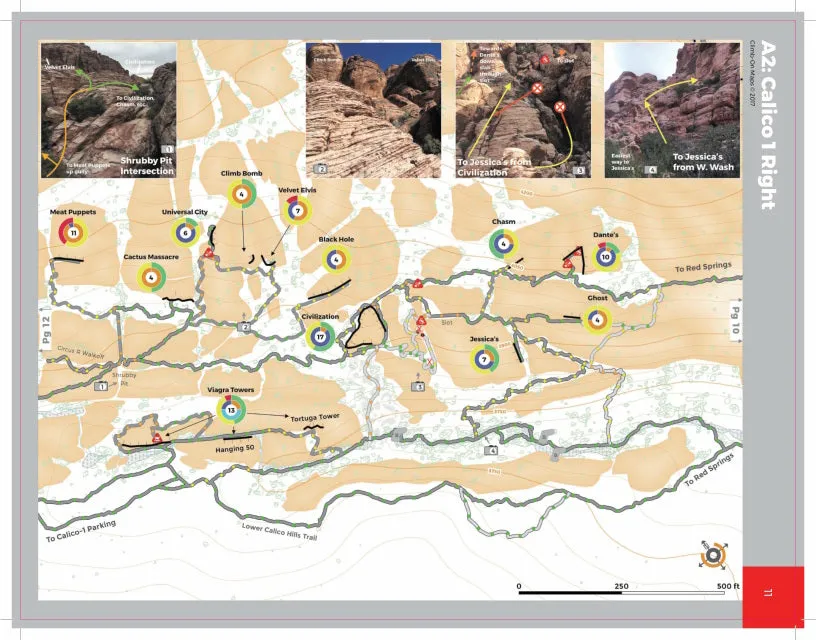 Red Rock Canyon - A Climber's Map