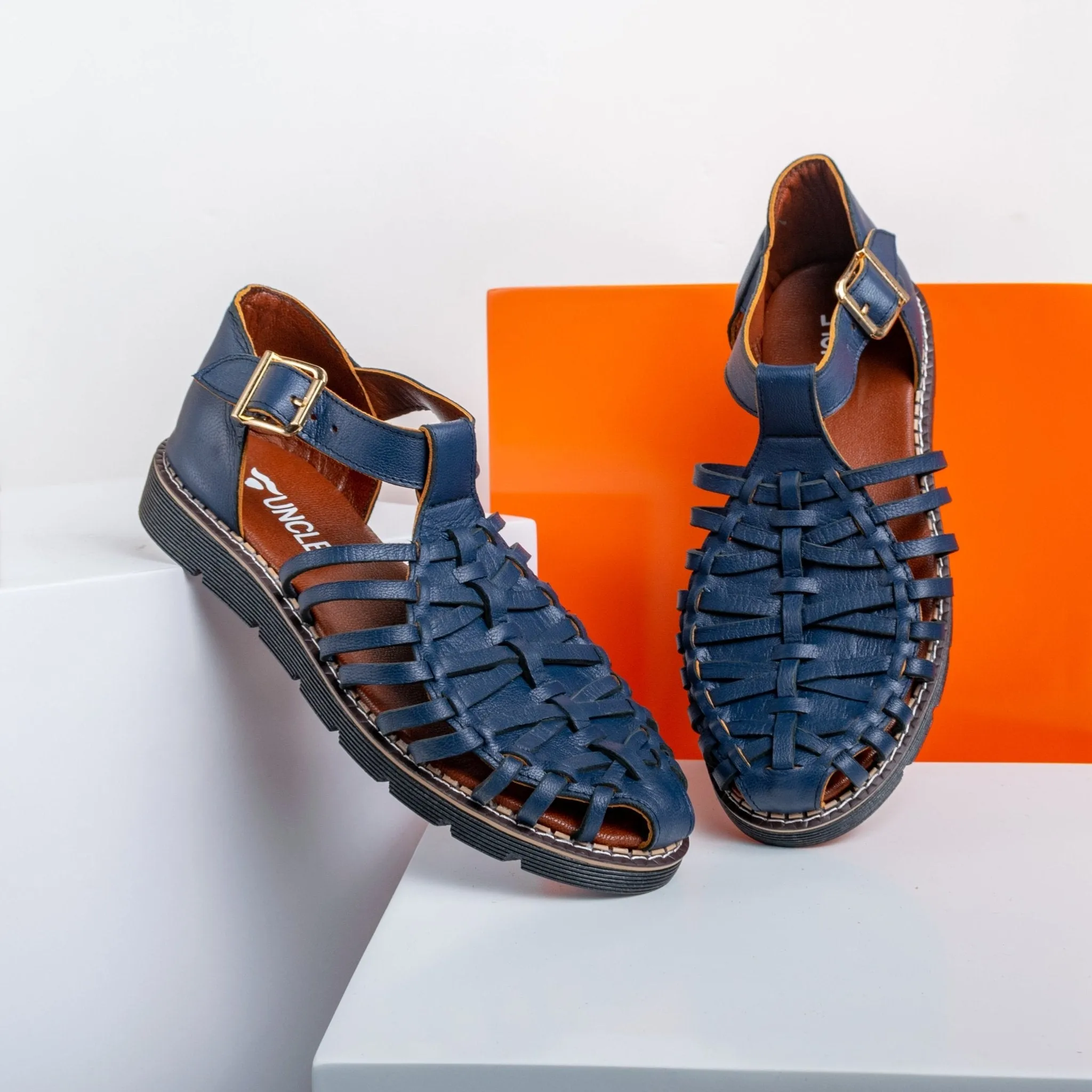 Roman Sandals - Dark Blue