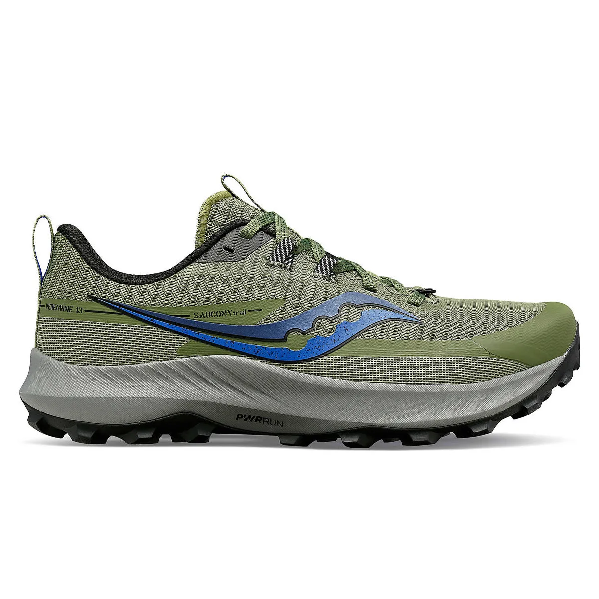 Saucony Peregrine 13 Mens | Glade/blk