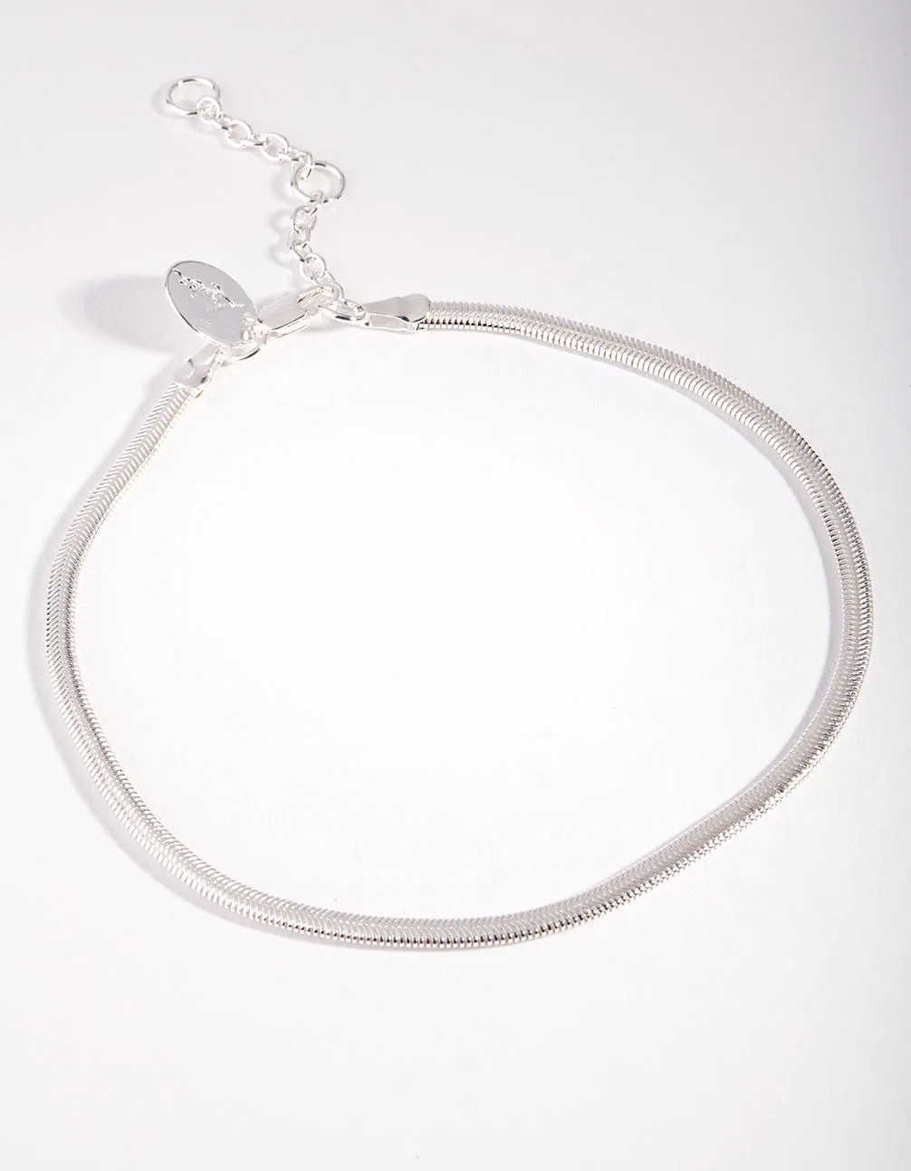 Silver Plated Snake Chain Anklet