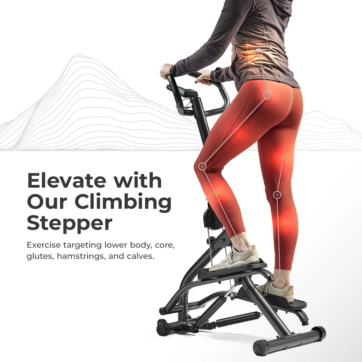 Smart Extra Long Range Climber Stepper with Handlebar