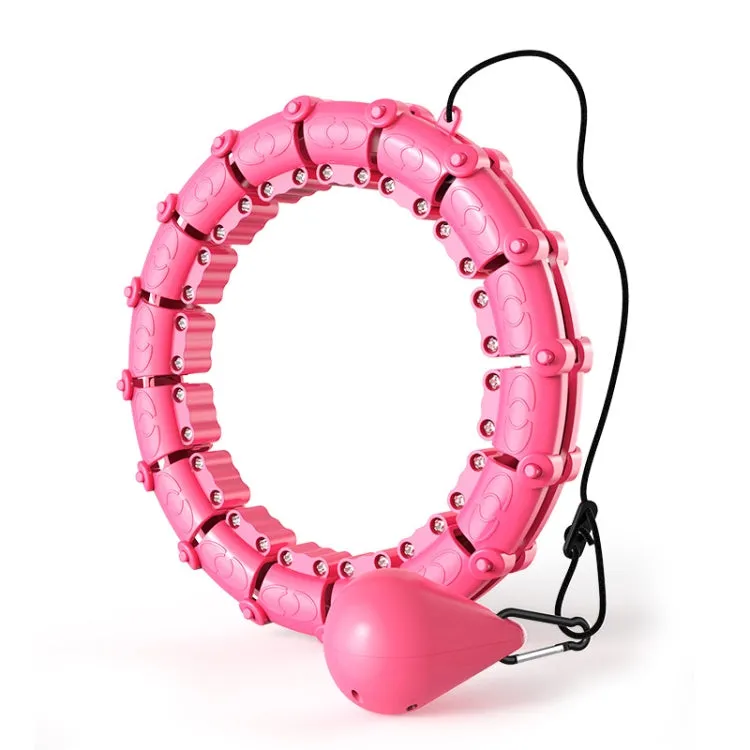 Smart Thin Waist Ring Women Will Not Fall Off Detachable Abdominal Ring Fitness Equipment, Size: 21 Knots(Pink)