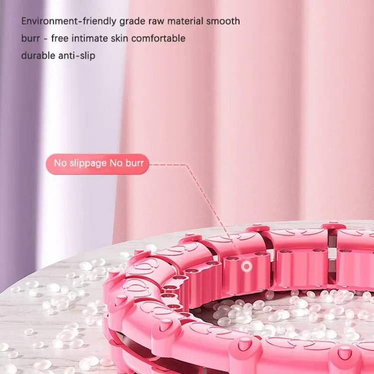 Smart Thin Waist Ring Women Will Not Fall Off Detachable Abdominal Ring Fitness Equipment, Size: 21 Knots(Pink)