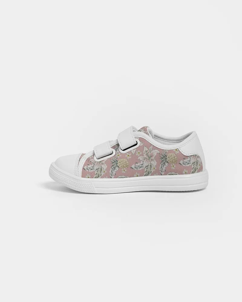 SMF Pineapple Floral Kids Velcro Sneaker