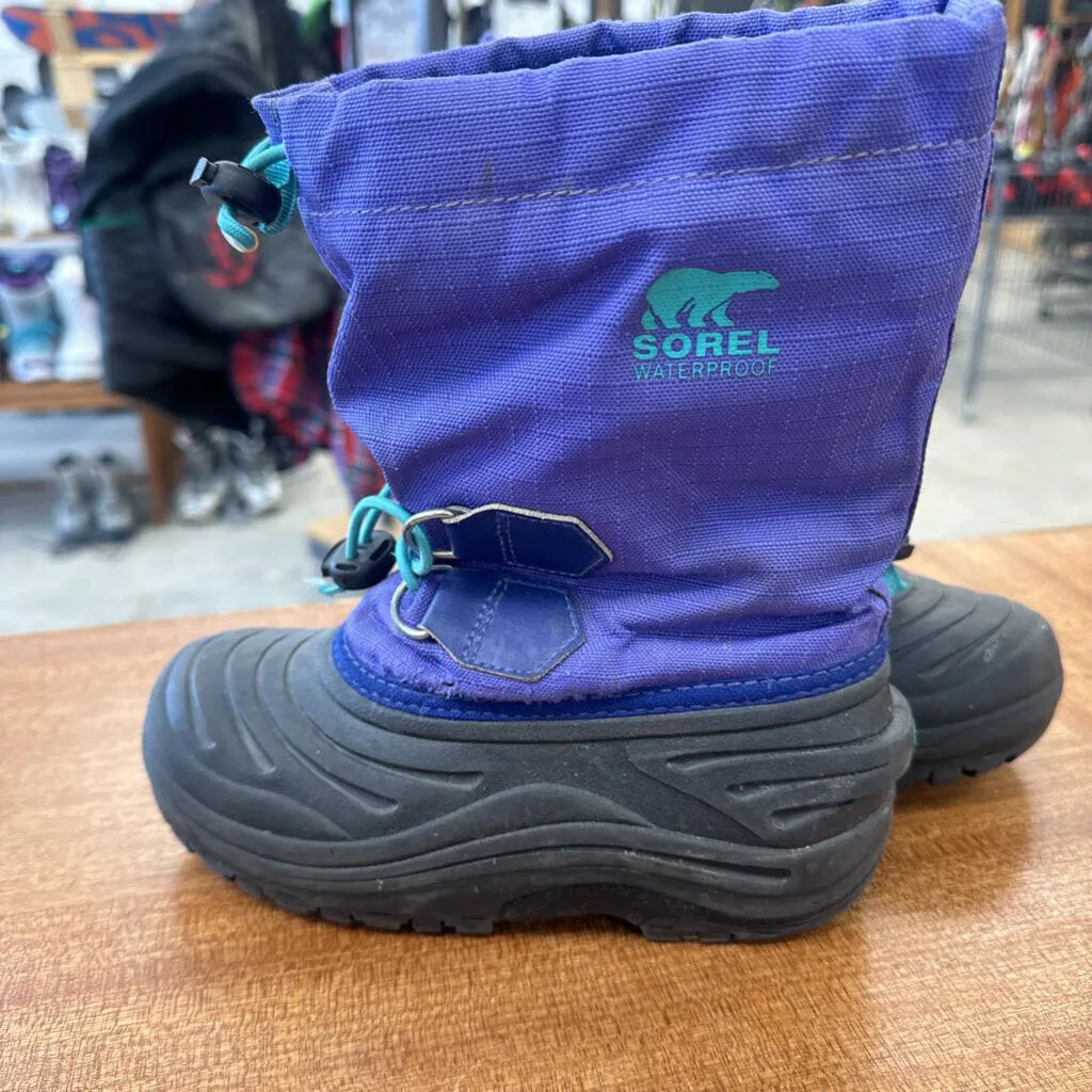 Sorlel - Youth winter boot- MSRP $110 : Purple -children-13Y