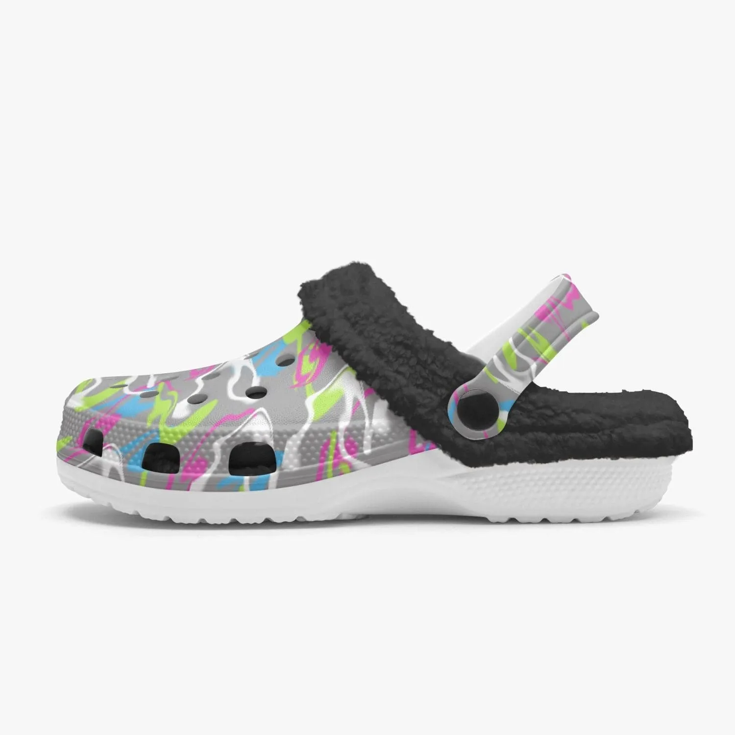 Splatter Women's Fluff Lined Clogs