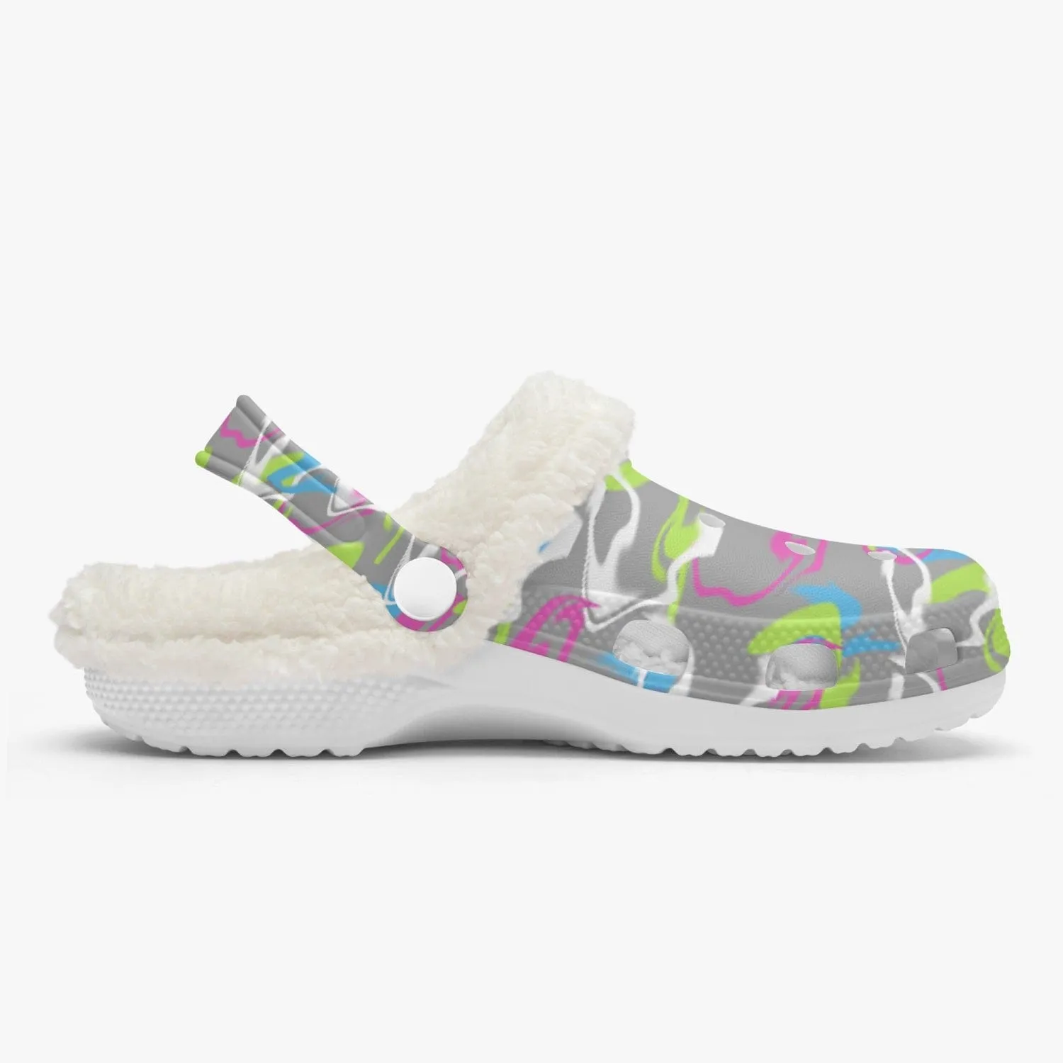 Splatter Women's Fluff Lined Clogs