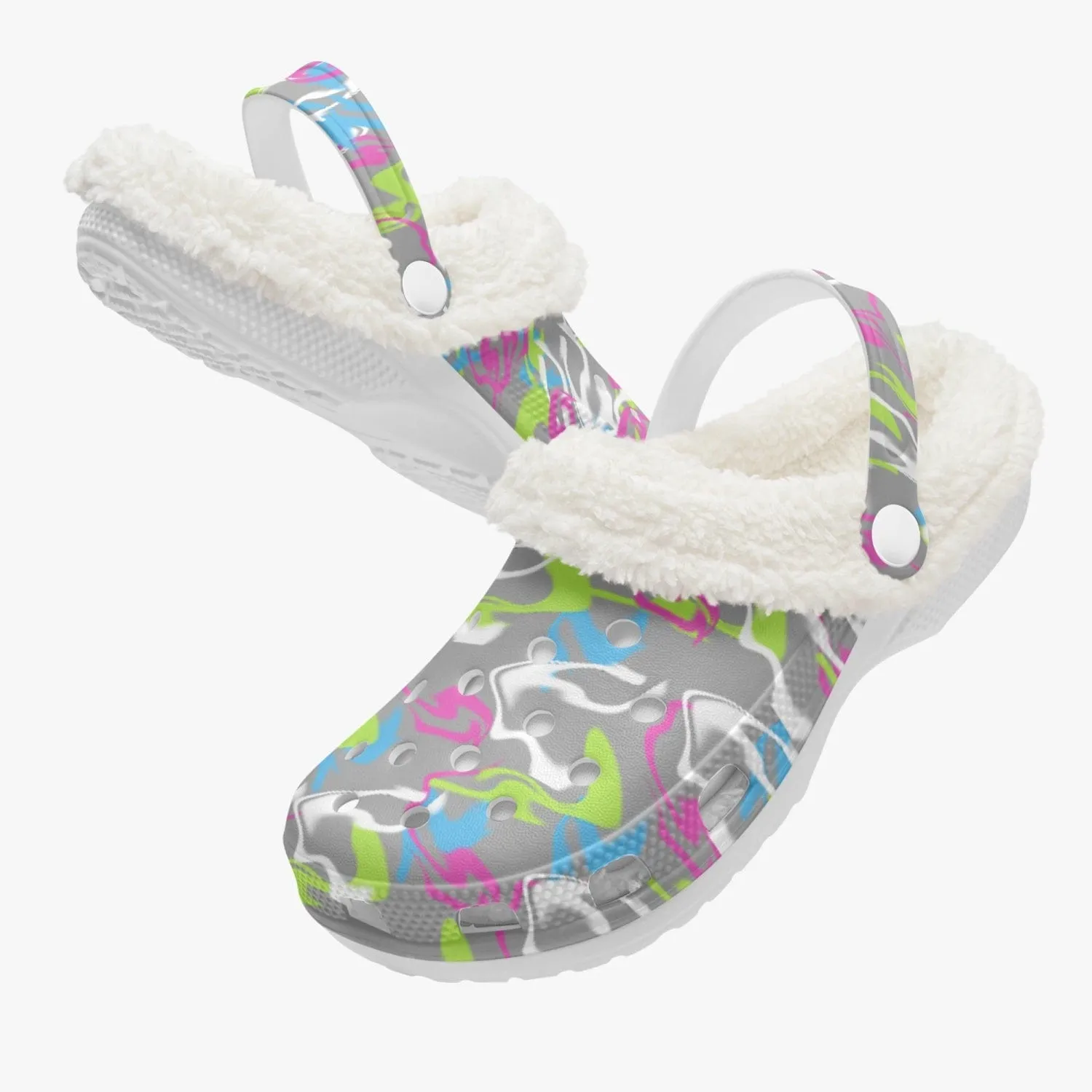 Splatter Women's Fluff Lined Clogs