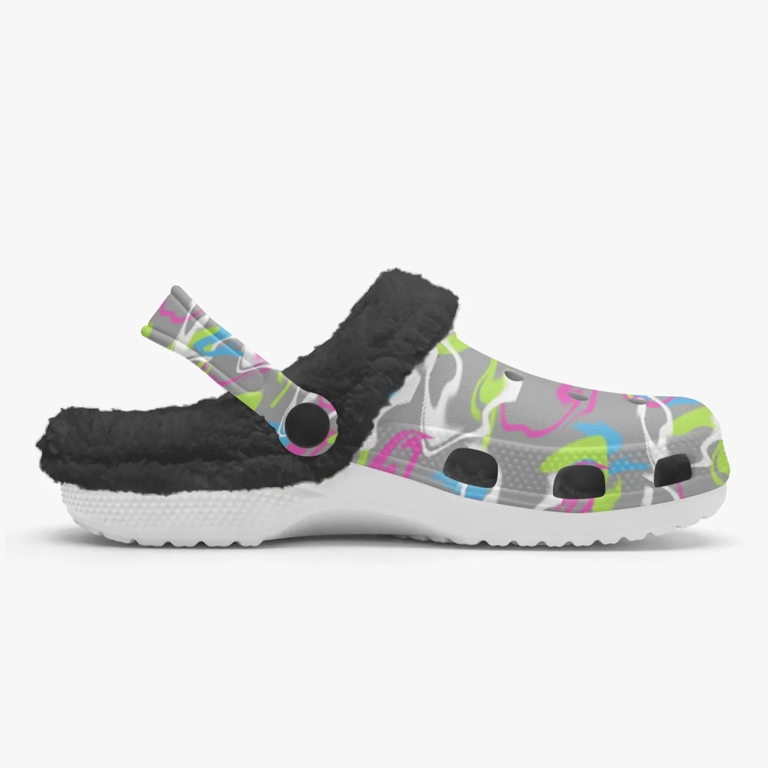 Splatter Women's Fluff Lined Clogs