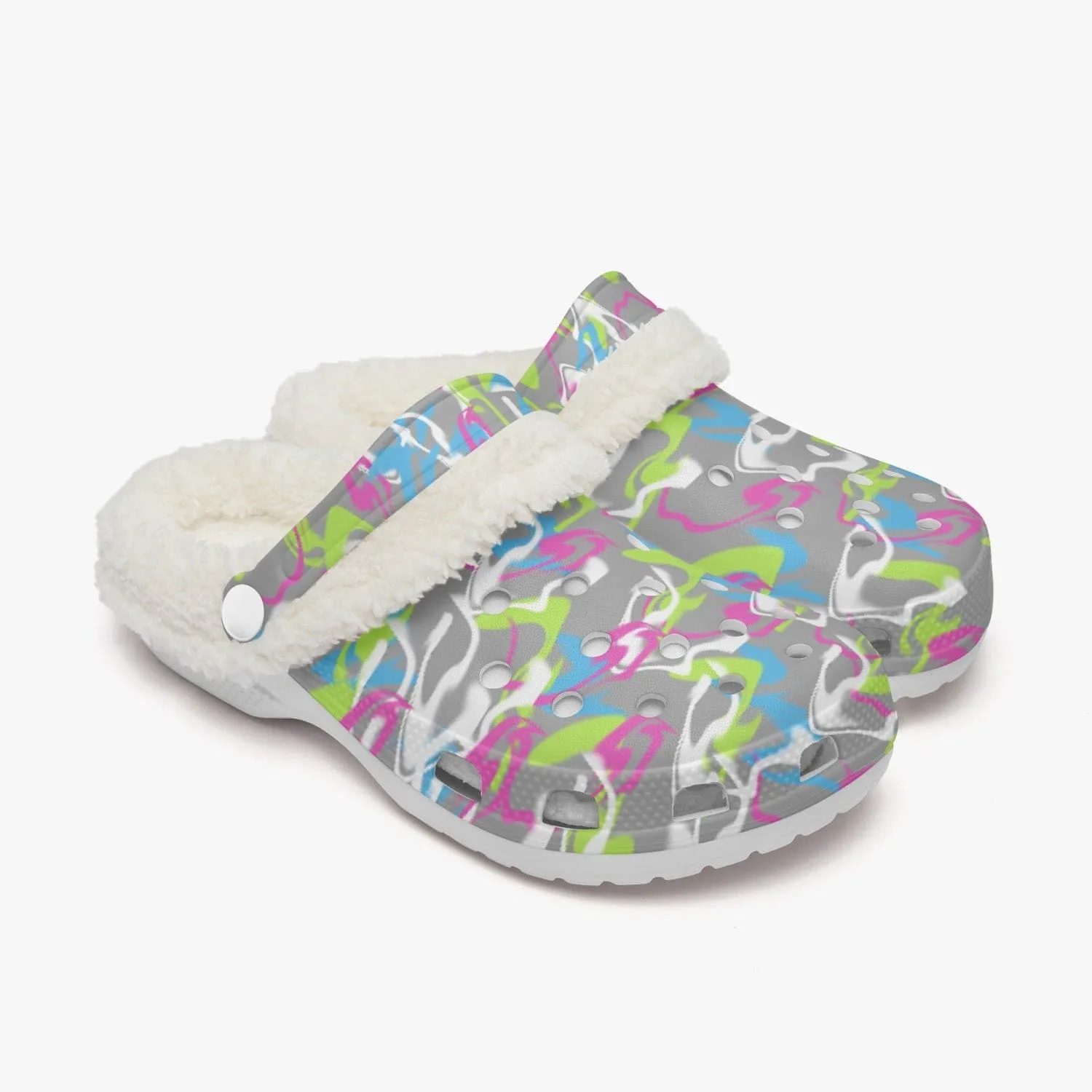 Splatter Women's Fluff Lined Clogs