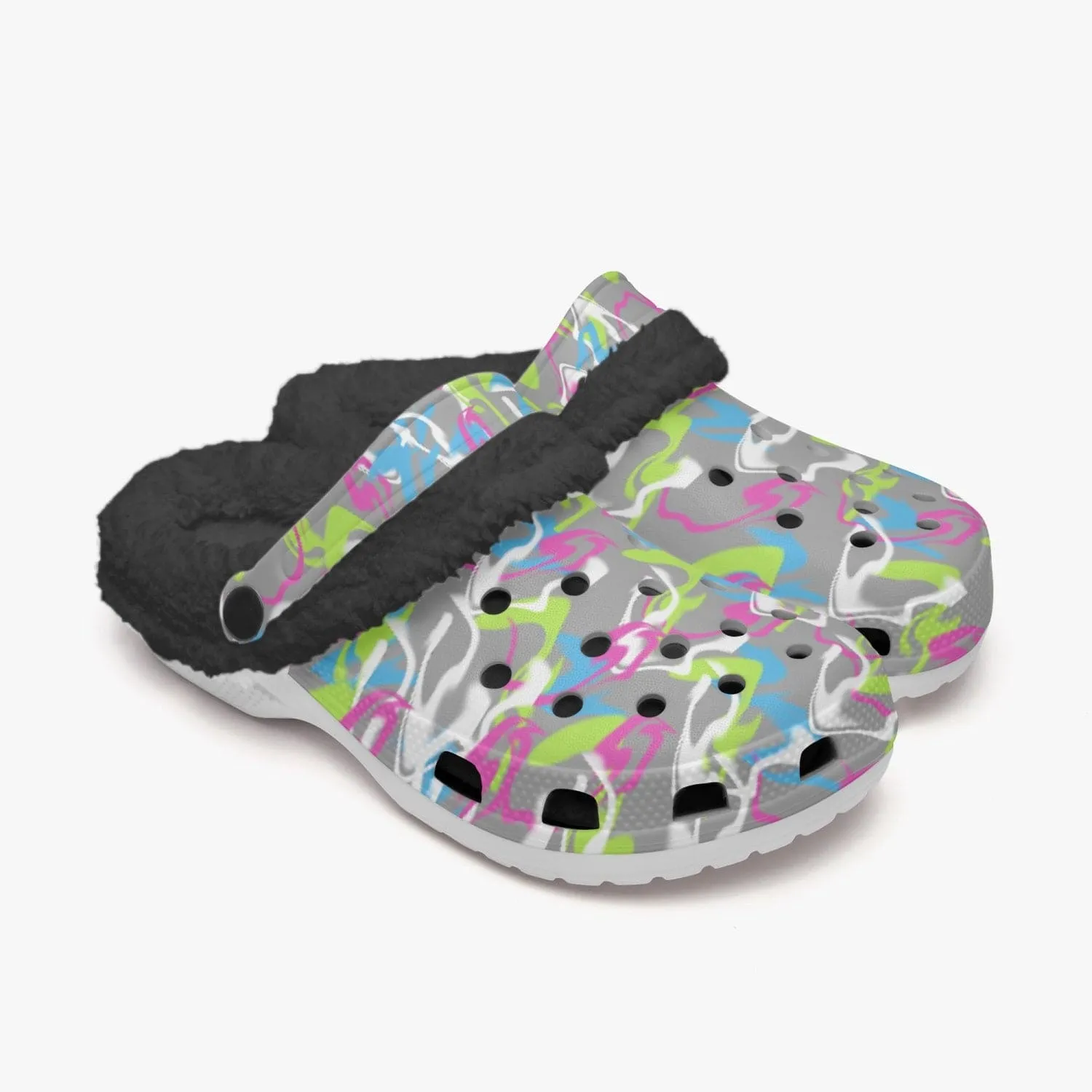 Splatter Women's Fluff Lined Clogs