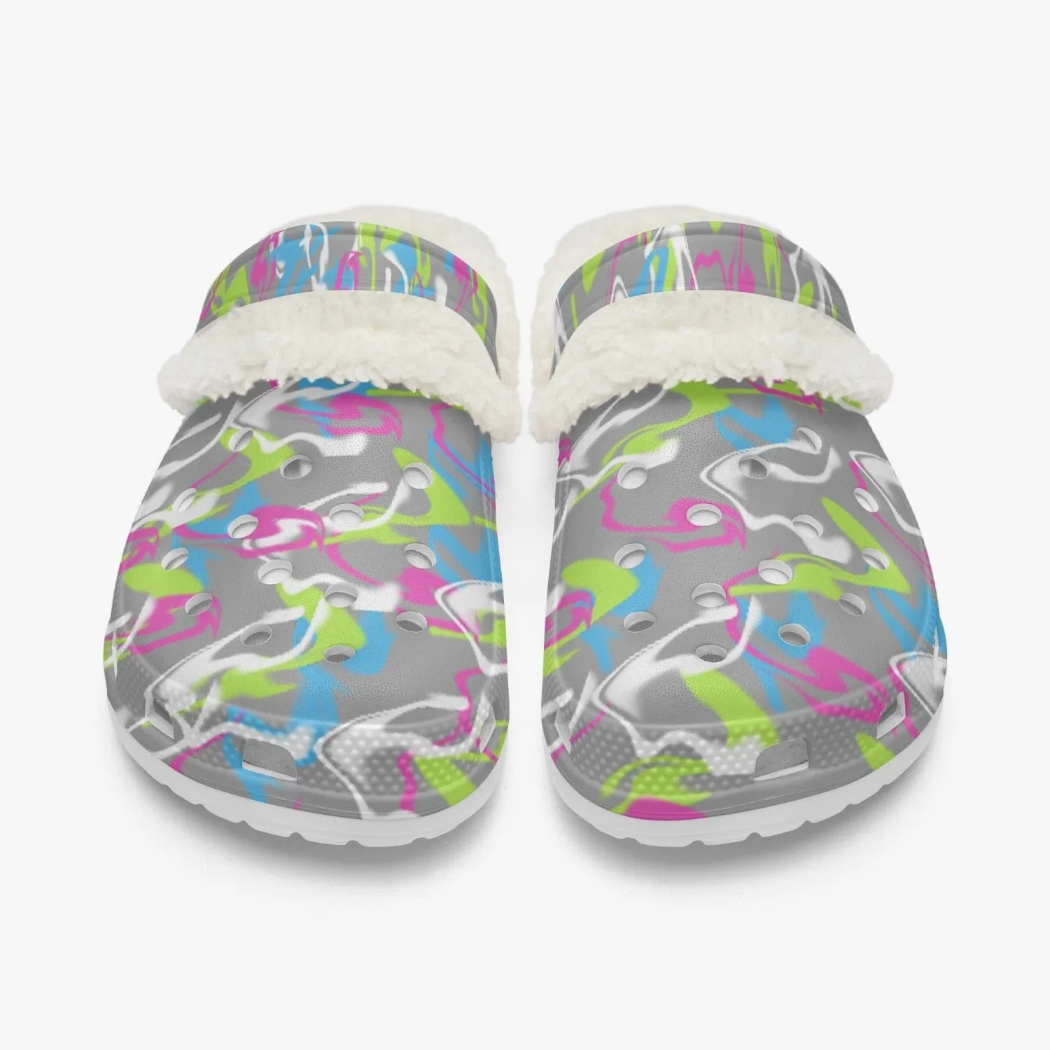 Splatter Women's Fluff Lined Clogs