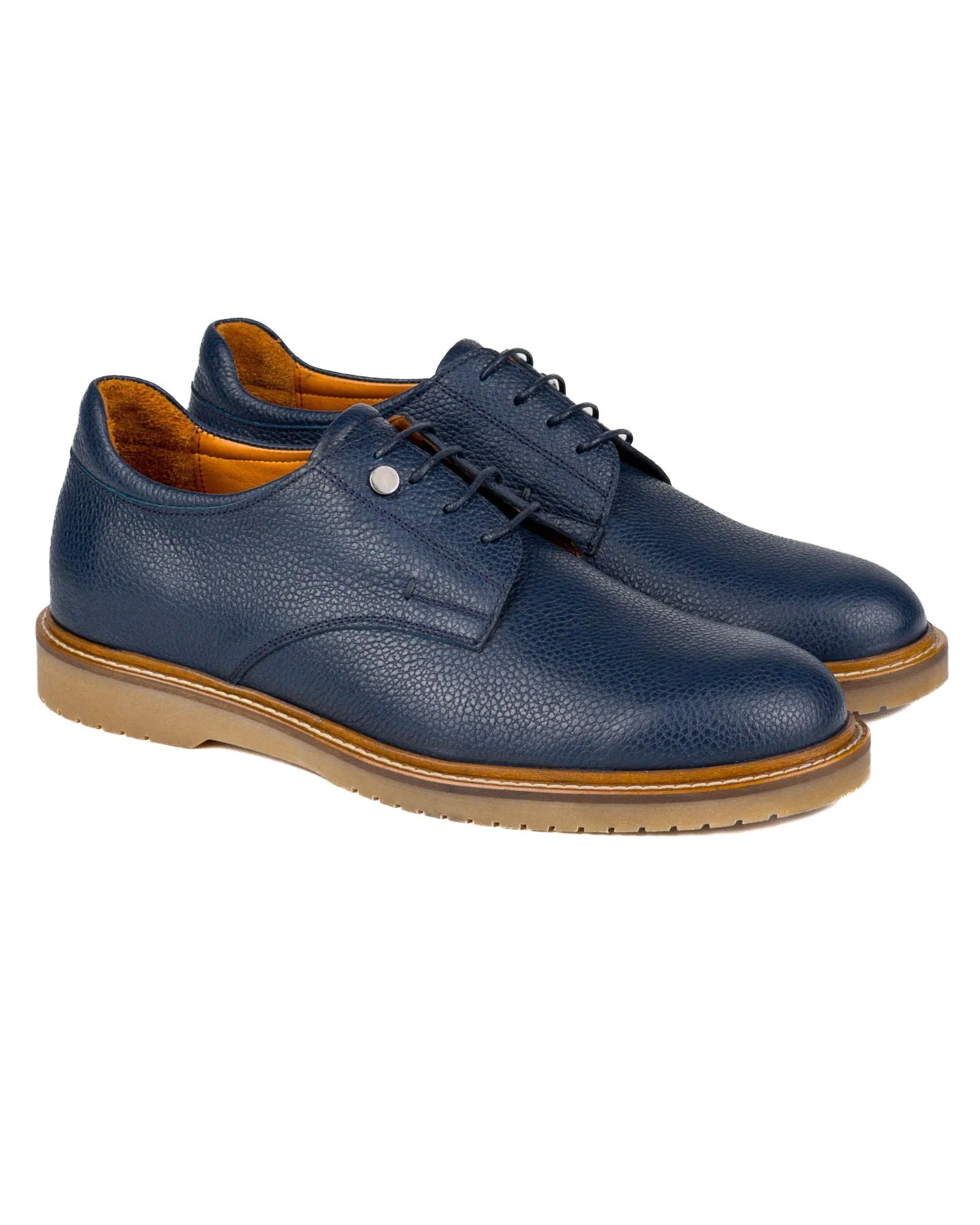 T-Dara Navy Genuine Floater Leather Casual Men's Shoes