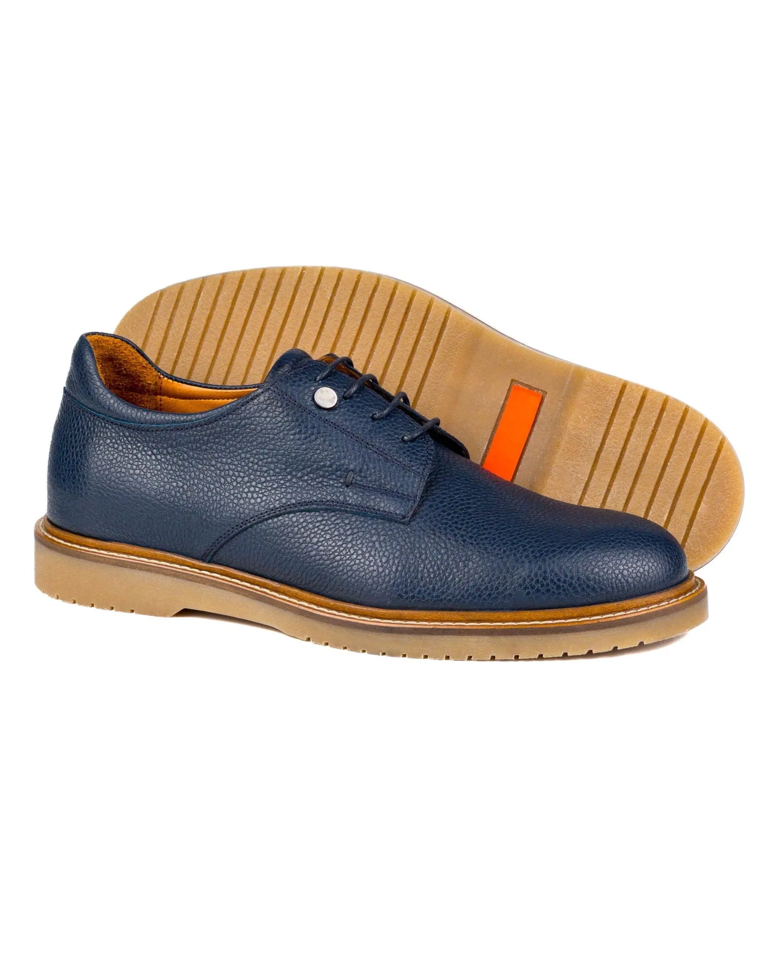 T-Dara Navy Genuine Floater Leather Casual Men's Shoes