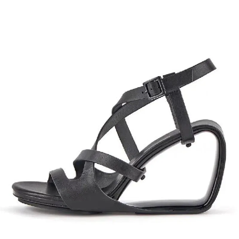 TEEK - Narrow Band Strap Buckle Gladiator Sandals