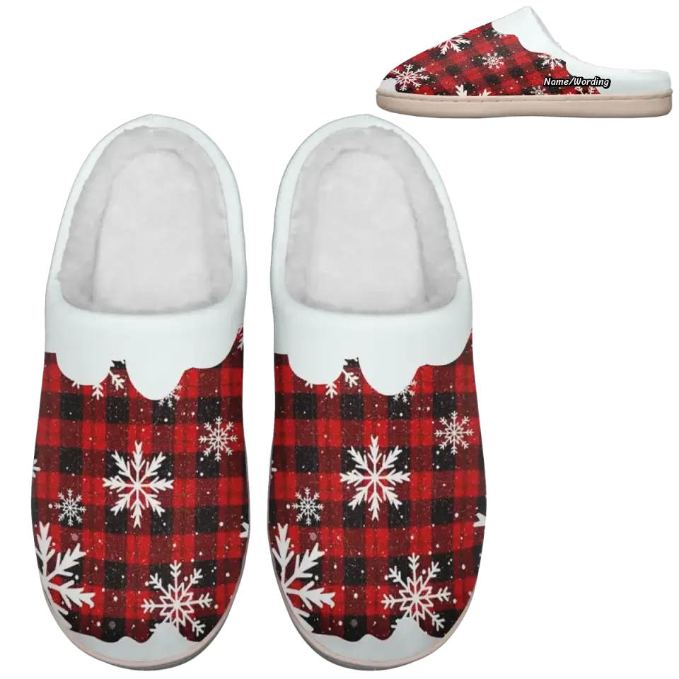 Thank you gifts for clients, Custom Corporate Gifts Personalized Christmas Design Indoor slippers, Custom Santa, Xmas Slippers, Cozy Slippers,kitty2020-23020183