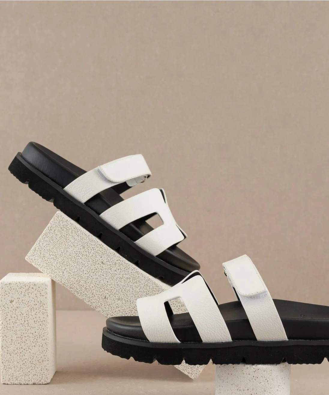 The Nice White Bold Sandal