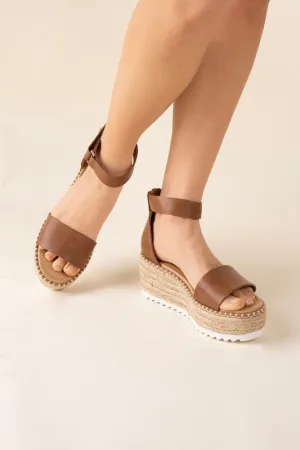 Tucker  Platform Sandals | Tan